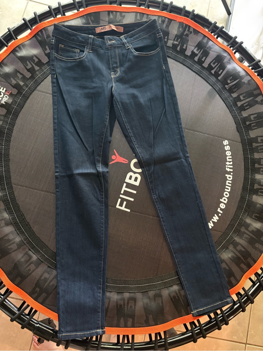 Abs Denim Collection Women's Skinny Jeans - Dark Blue - Size 26